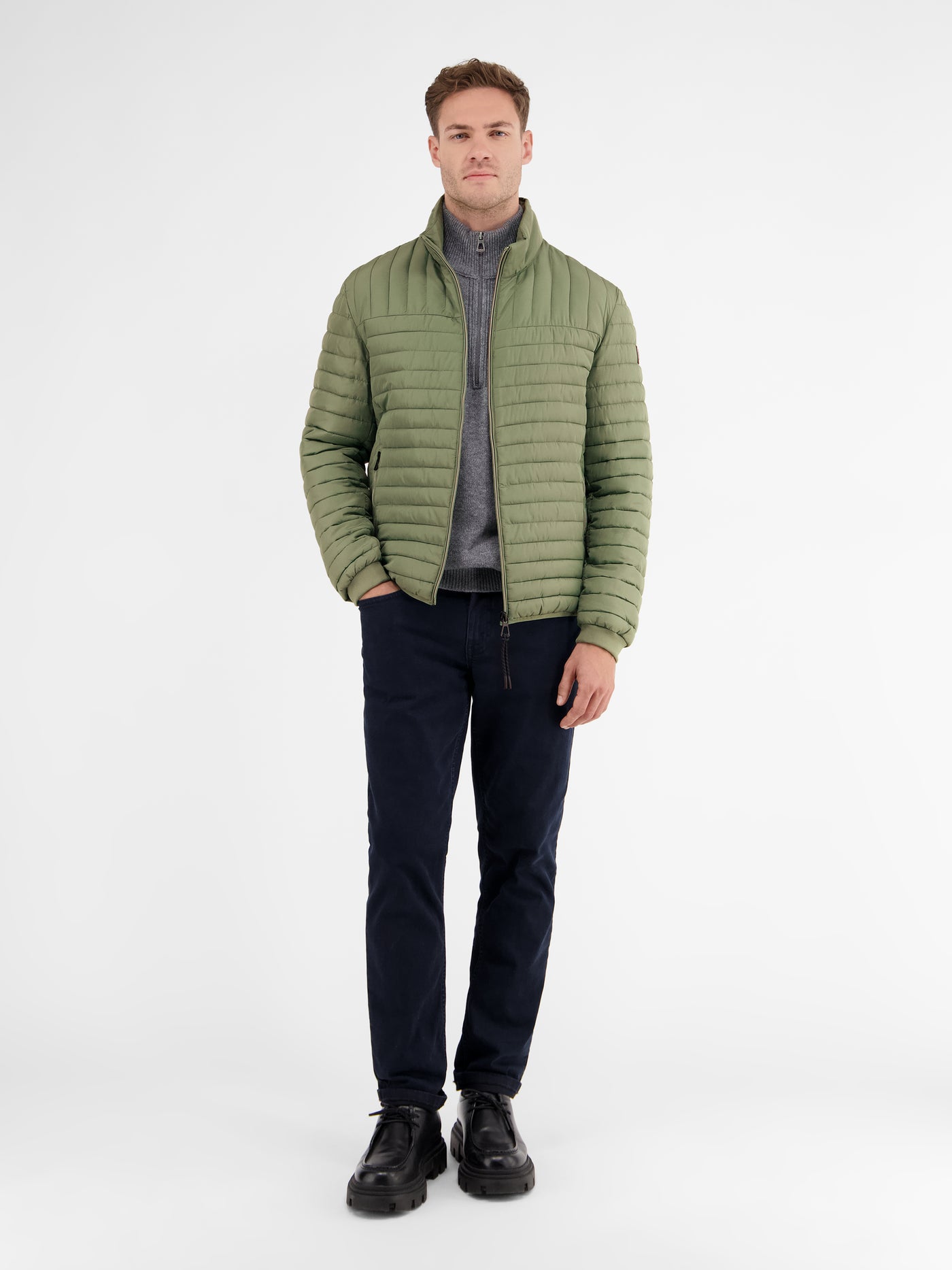 Lightweight men's quilted blouson