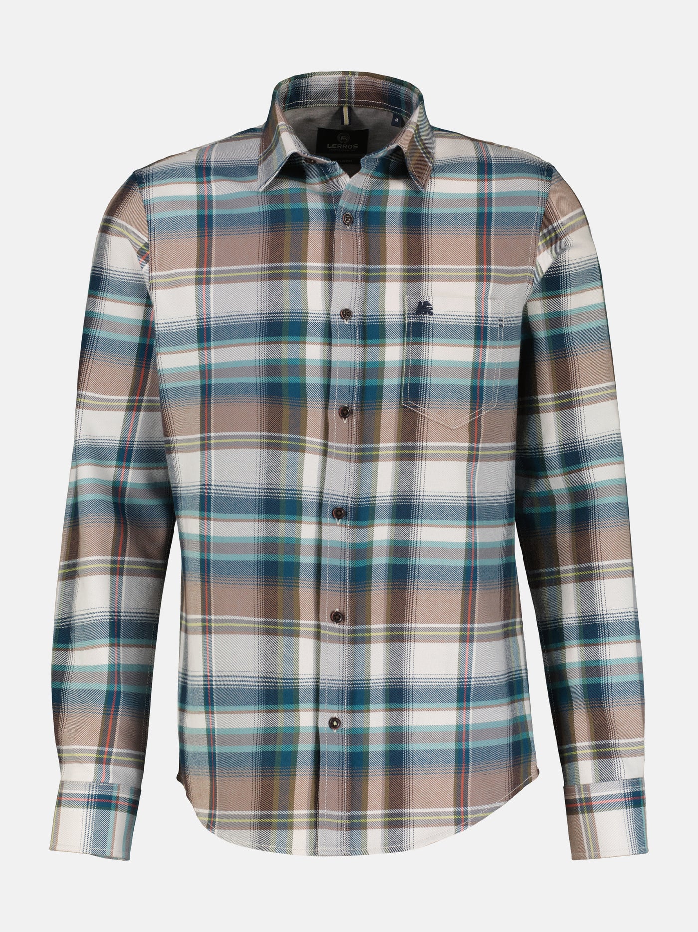 Men's shirt in checked flannel quality