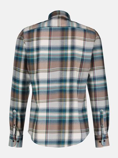 Men's shirt in checked flannel quality