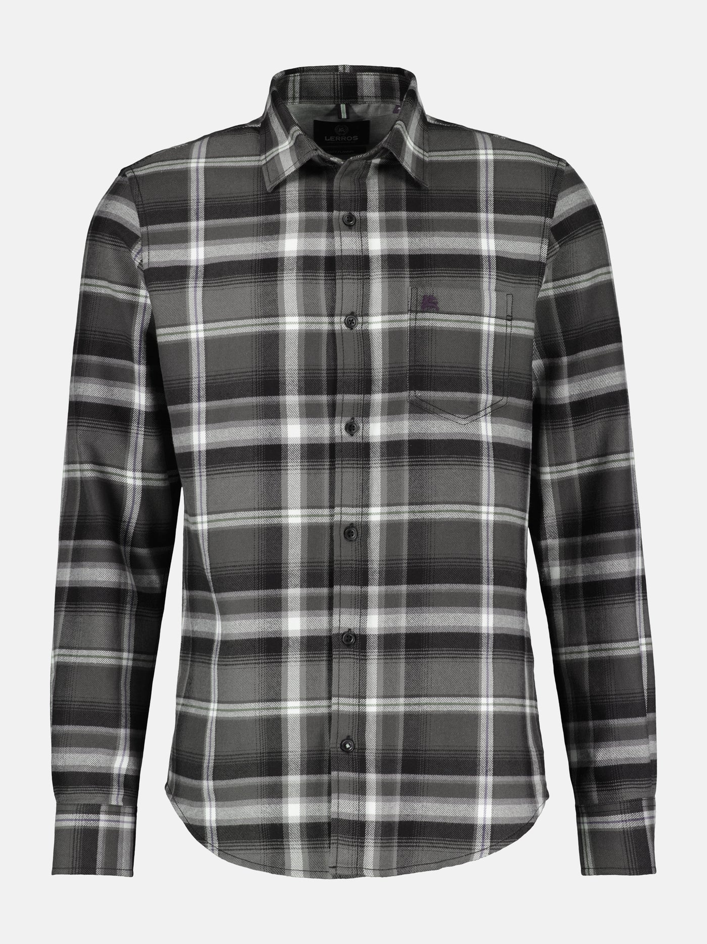 Men's shirt in checked flannel quality