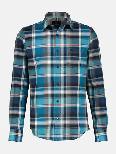 Men's shirt in checked flannel quality