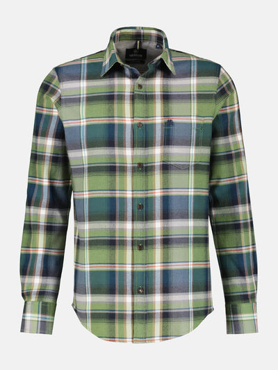 Men's shirt in checked flannel quality