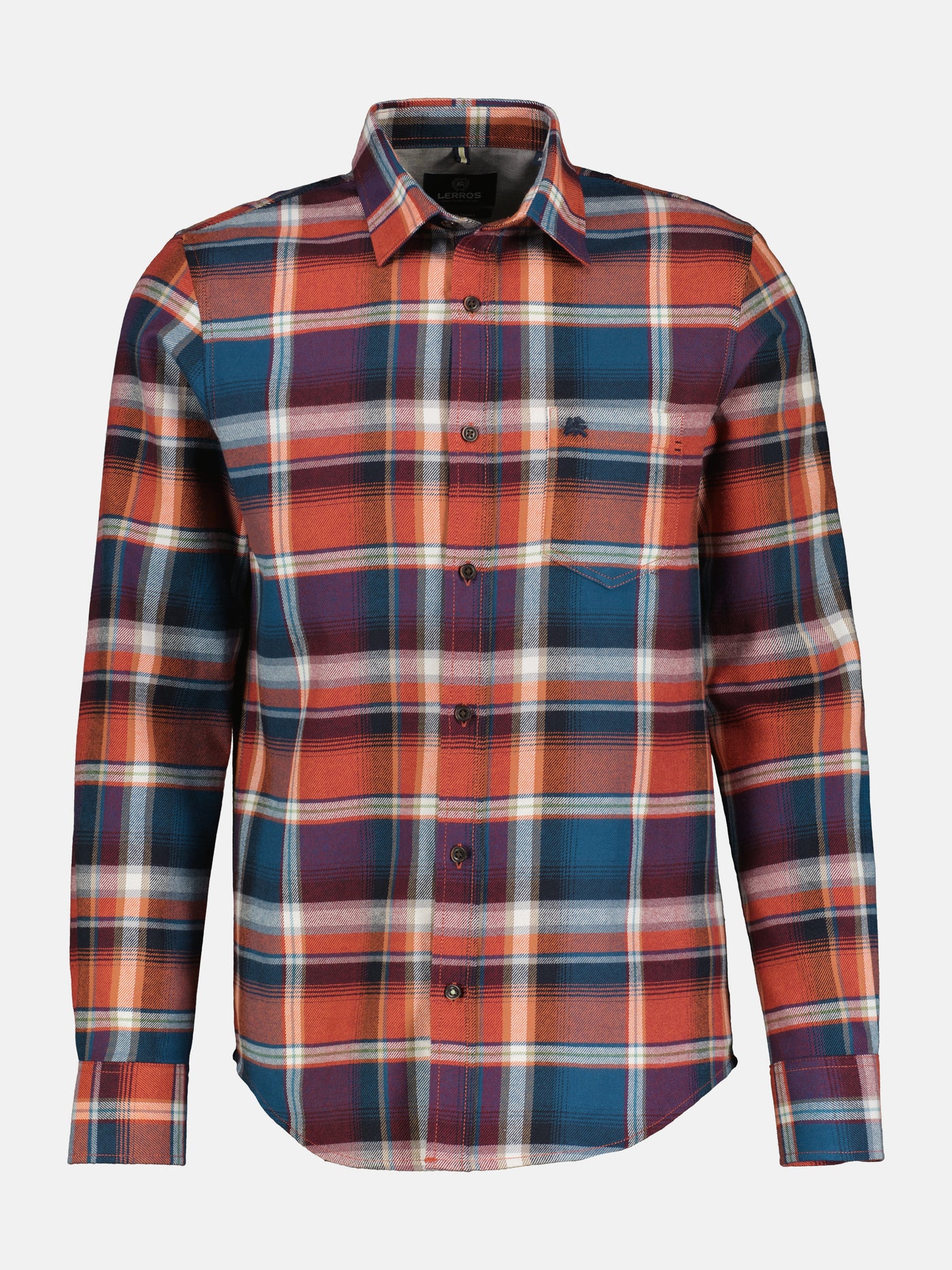 Men's shirt in checked flannel quality