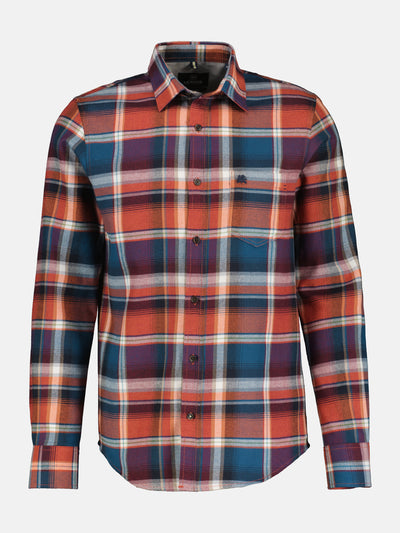 Men's shirt in checked flannel quality