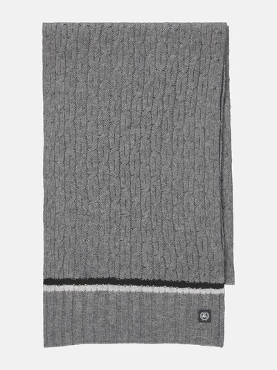 Knitted scarf in virgin wool-cashmere blend