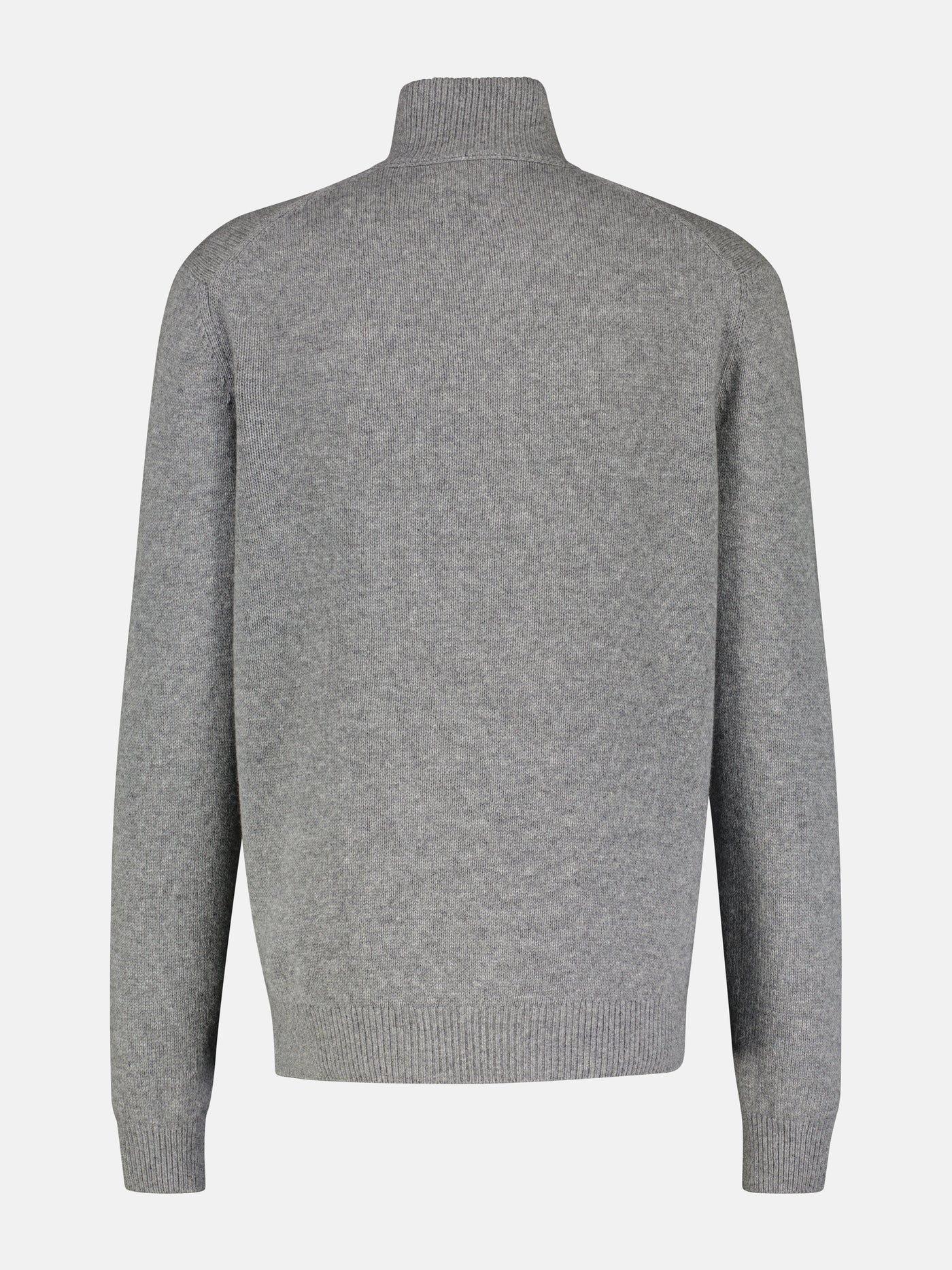 Virgin wool knitted sweater with cashmere content