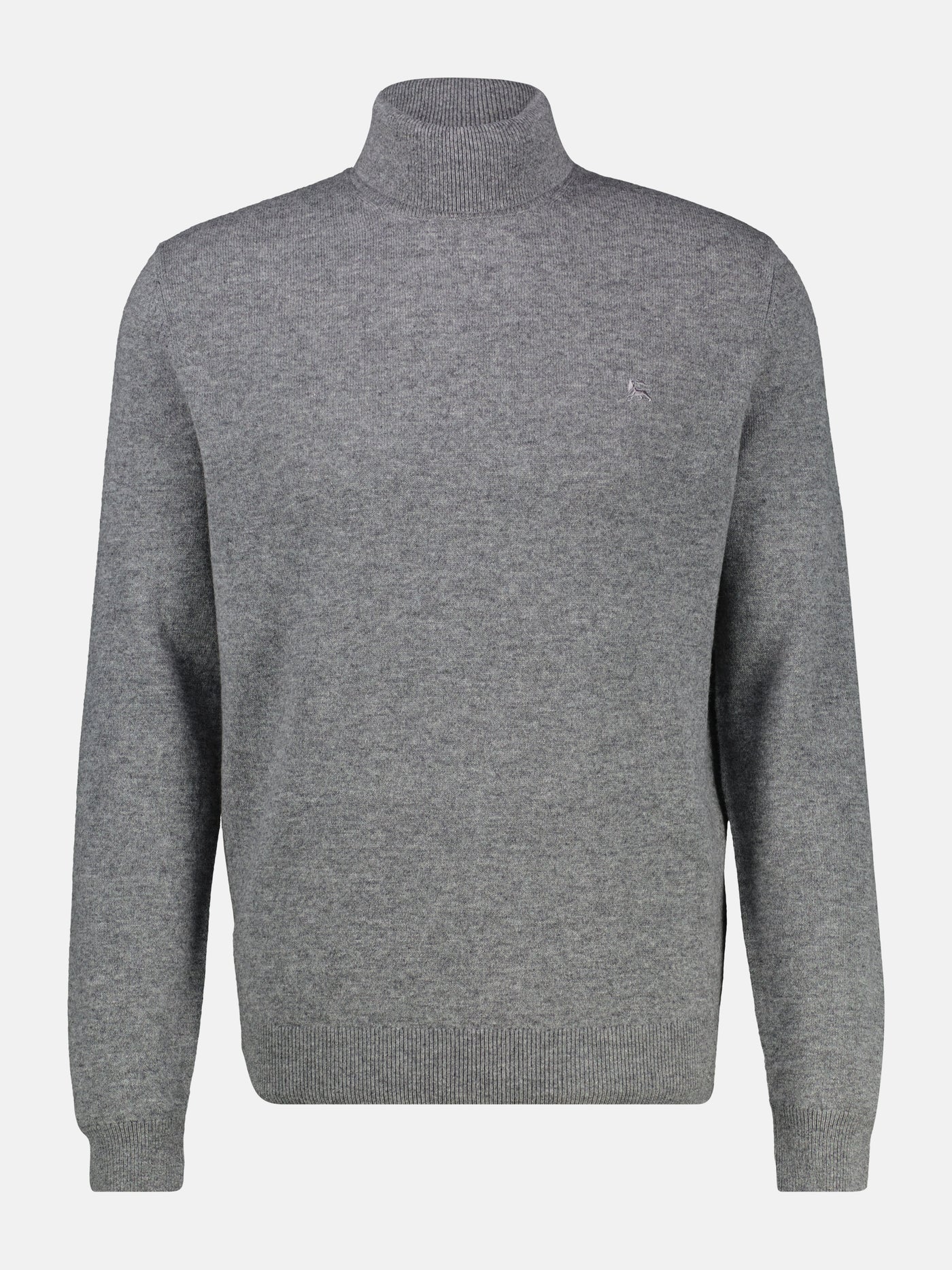 Virgin wool turtleneck sweater with cashmere content