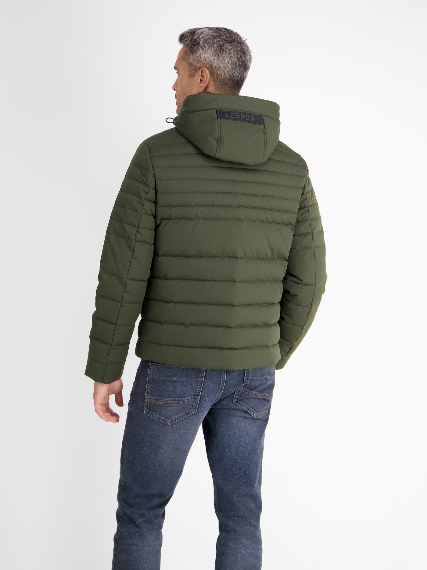 Quilted field jacket, thickly lined, breathable and water-repellent