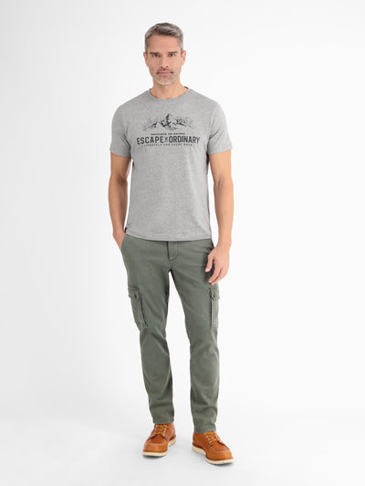 T-Shirt mit Outdoorprint und Rundhalsauschnitt