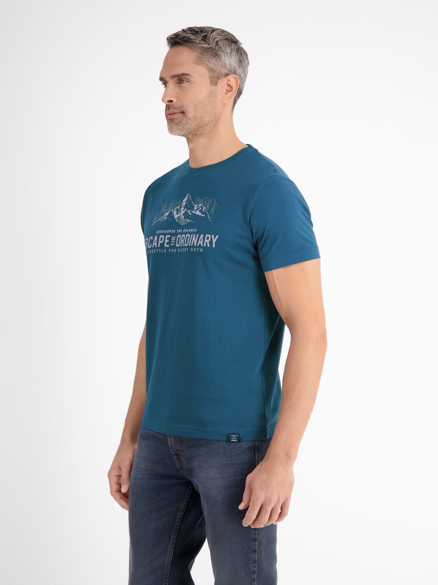 T-Shirt mit Outdoorprint und Rundhalsauschnitt