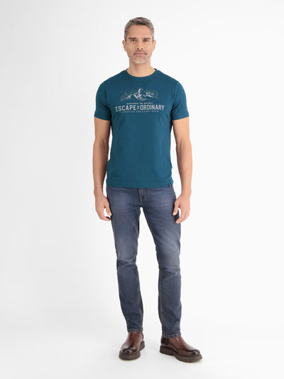 T-Shirt mit Outdoorprint und Rundhalsauschnitt