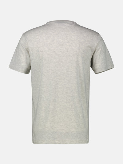 Basic T-Shirt mit Logostitch, unifarben