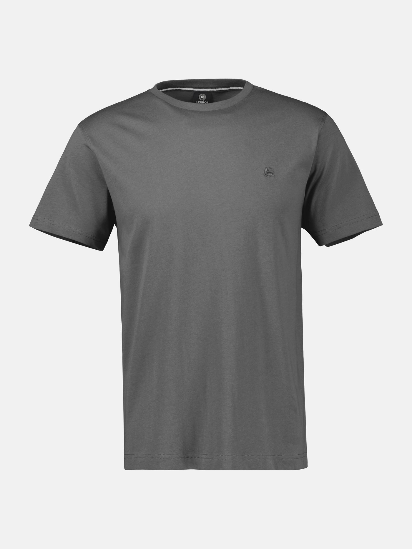 Basic T-Shirt mit Logostitch, unifarben