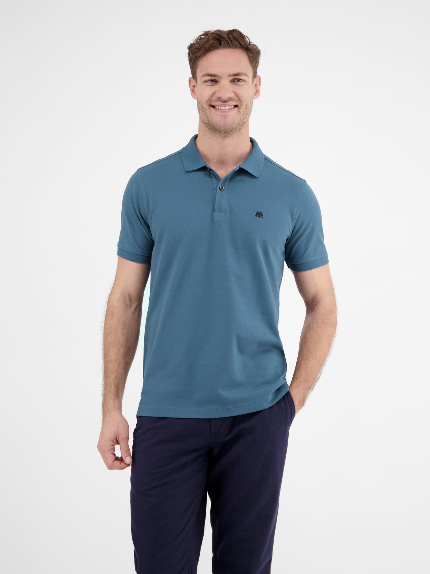 Basic Poloshirt für Herren, unifarben