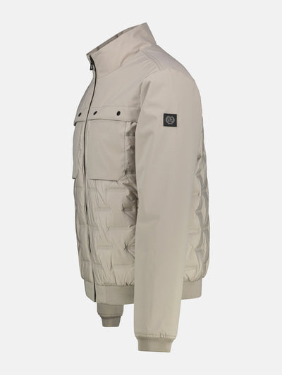 Sportiver Blouson in Struktur-Steppdesign