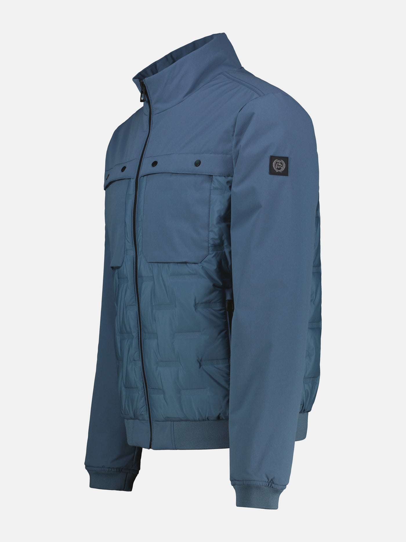 Sportiver Blouson in Struktur-Steppdesign