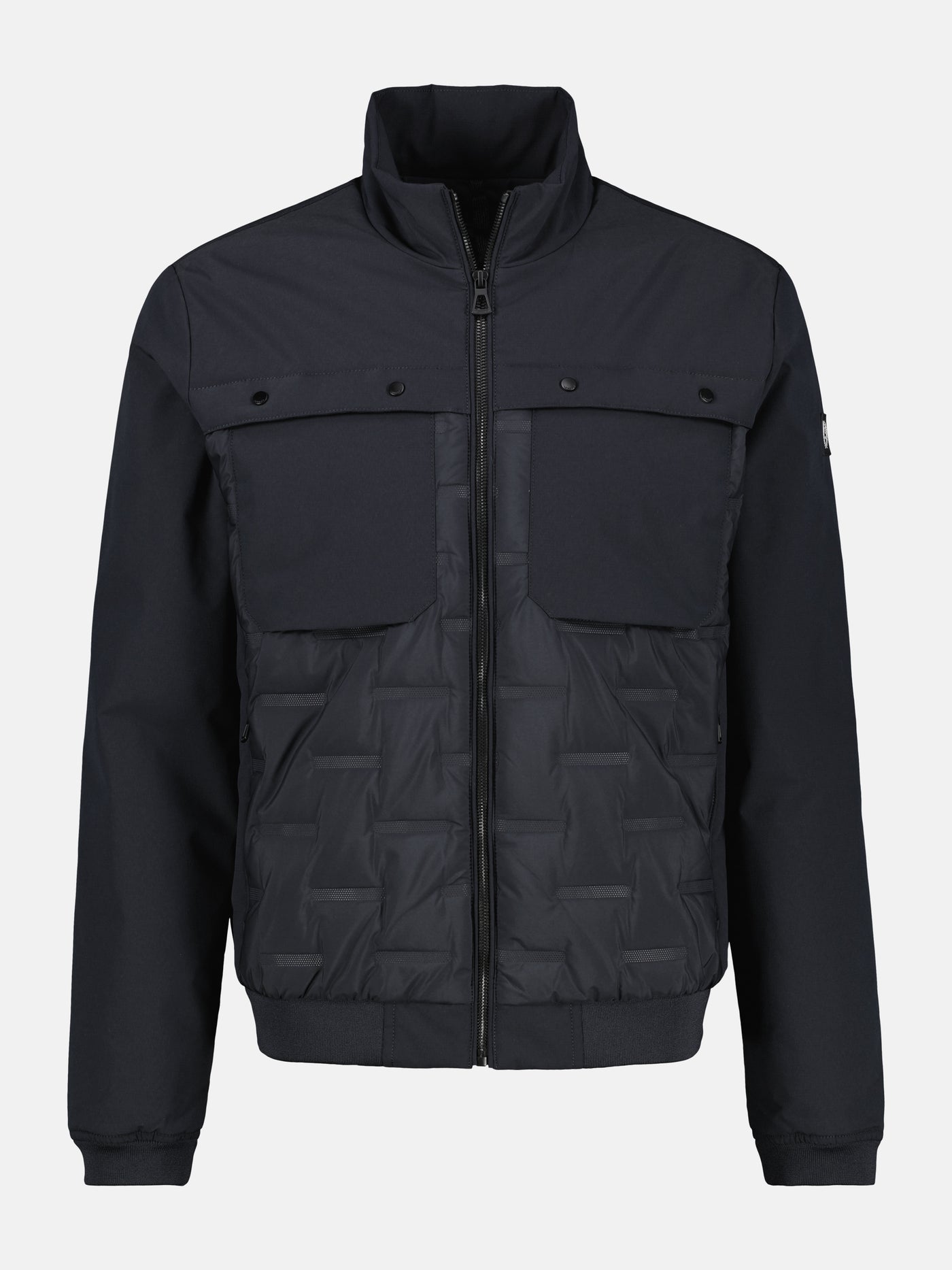 Sportiver Blouson in Struktur-Steppdesign