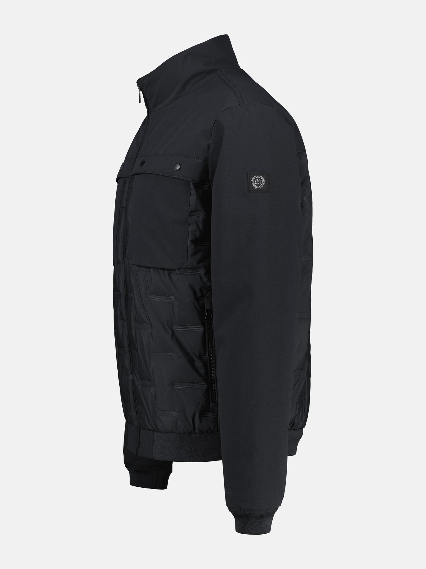 Sportiver Blouson in Struktur-Steppdesign