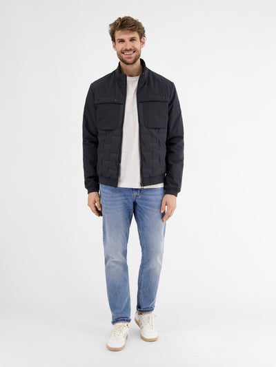 Sportiver Blouson in Struktur-Steppdesign