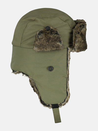 Trapper hat with faux fur