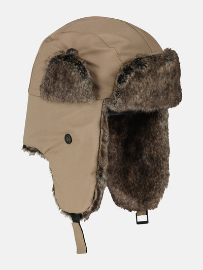 Trapper hat with faux fur