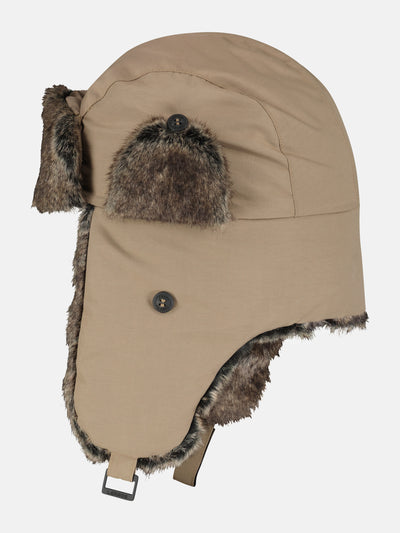 Trapper hat with faux fur