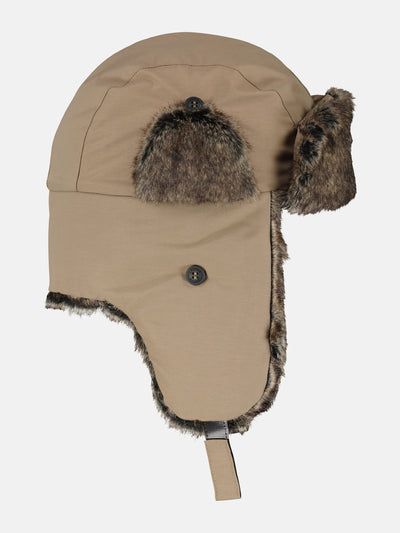 Trapper hat with faux fur