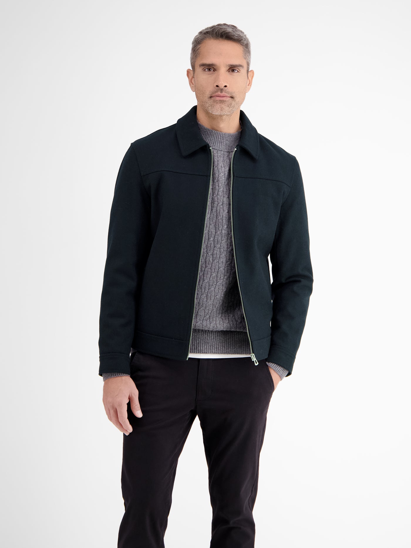 Fashionable wool blouson