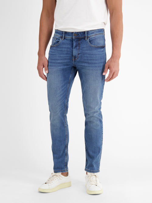 Lerros BAXTER 5-Pocket-Denim, RELAXED FIT, unifarben