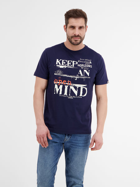 – T-shirt with print SHOP LERROS front