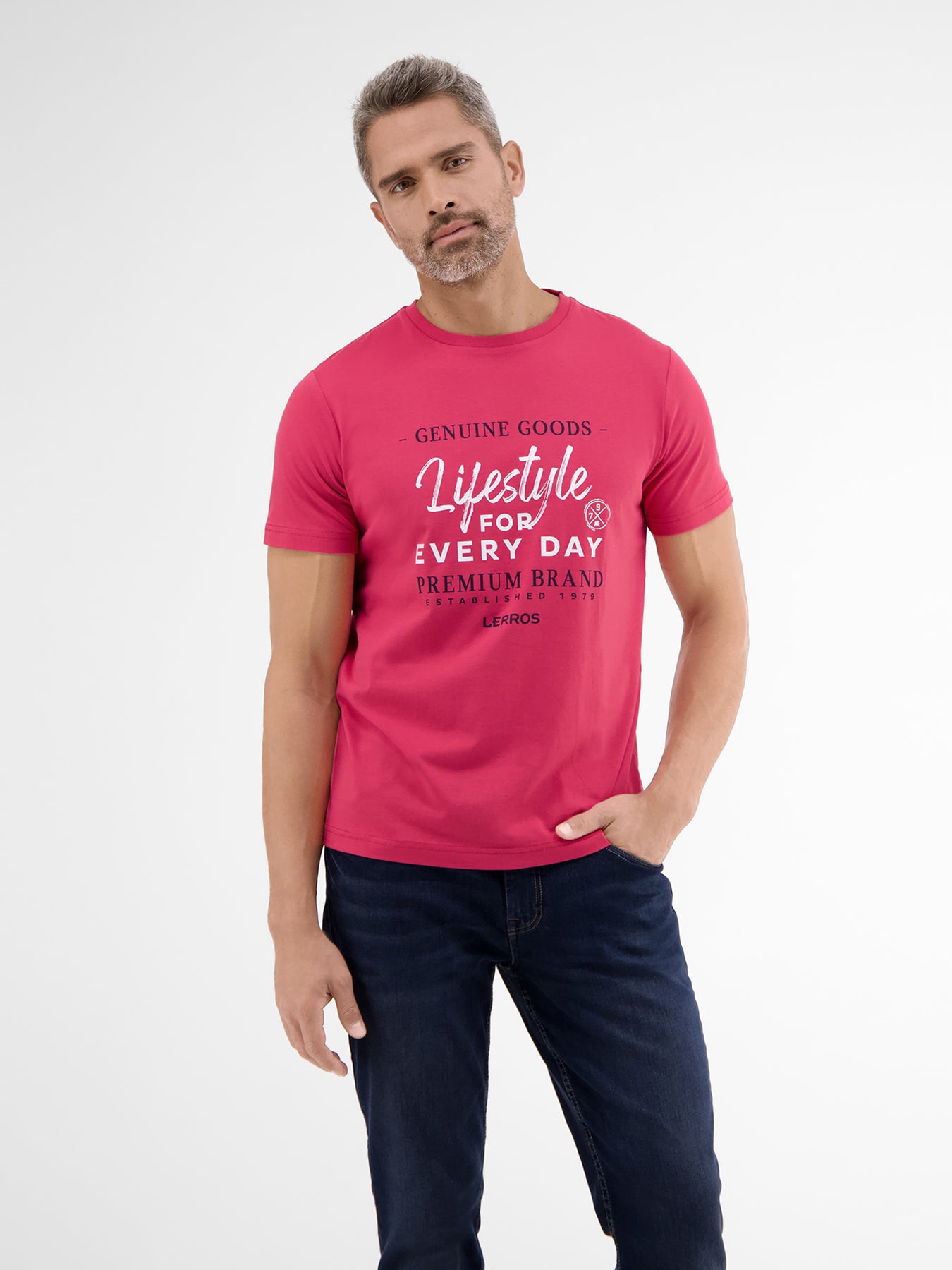 T-shirt with front print – SHOP LERROS