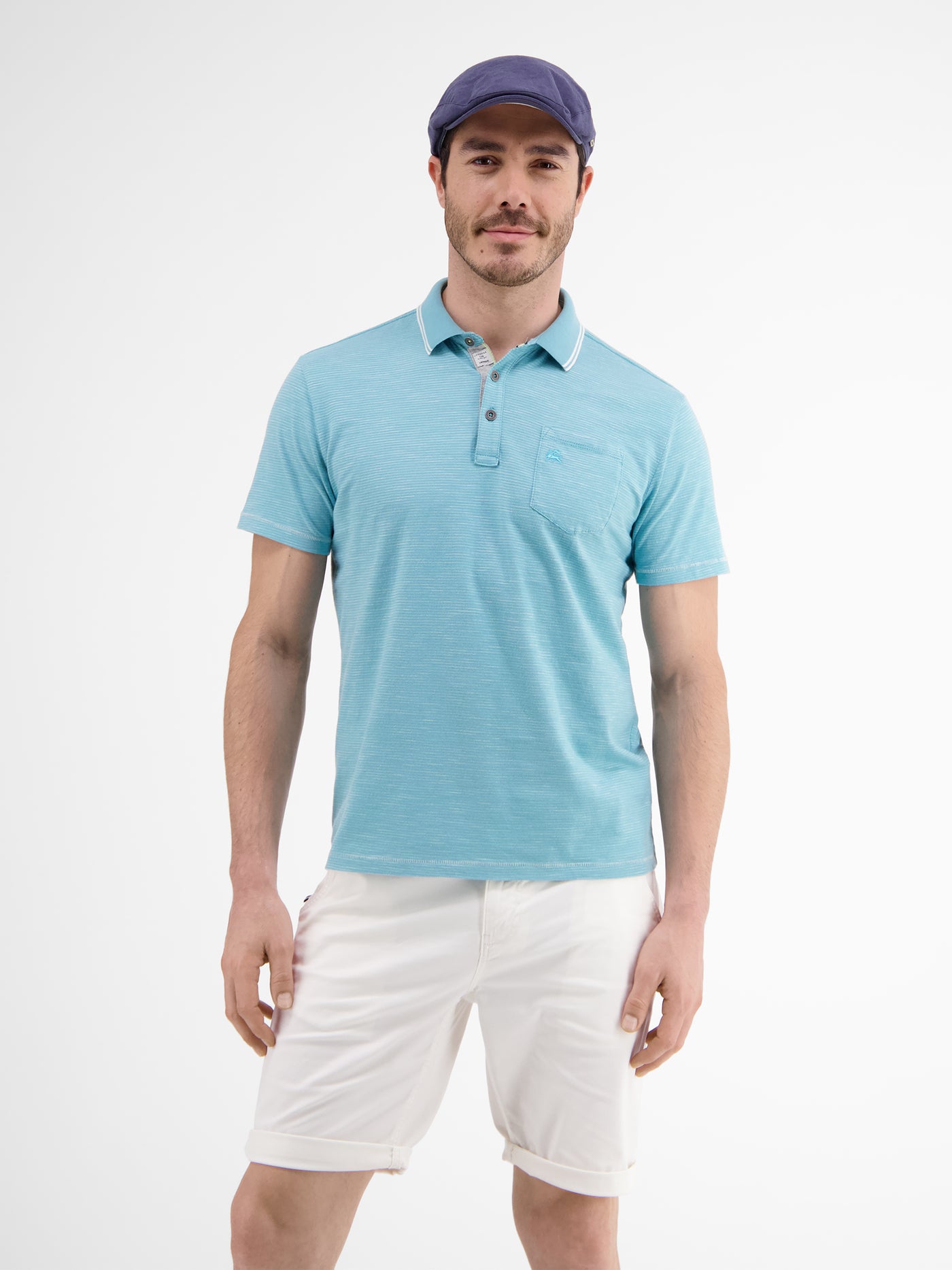 Polo shirt with fineliner stripes – SHOP LERROS
