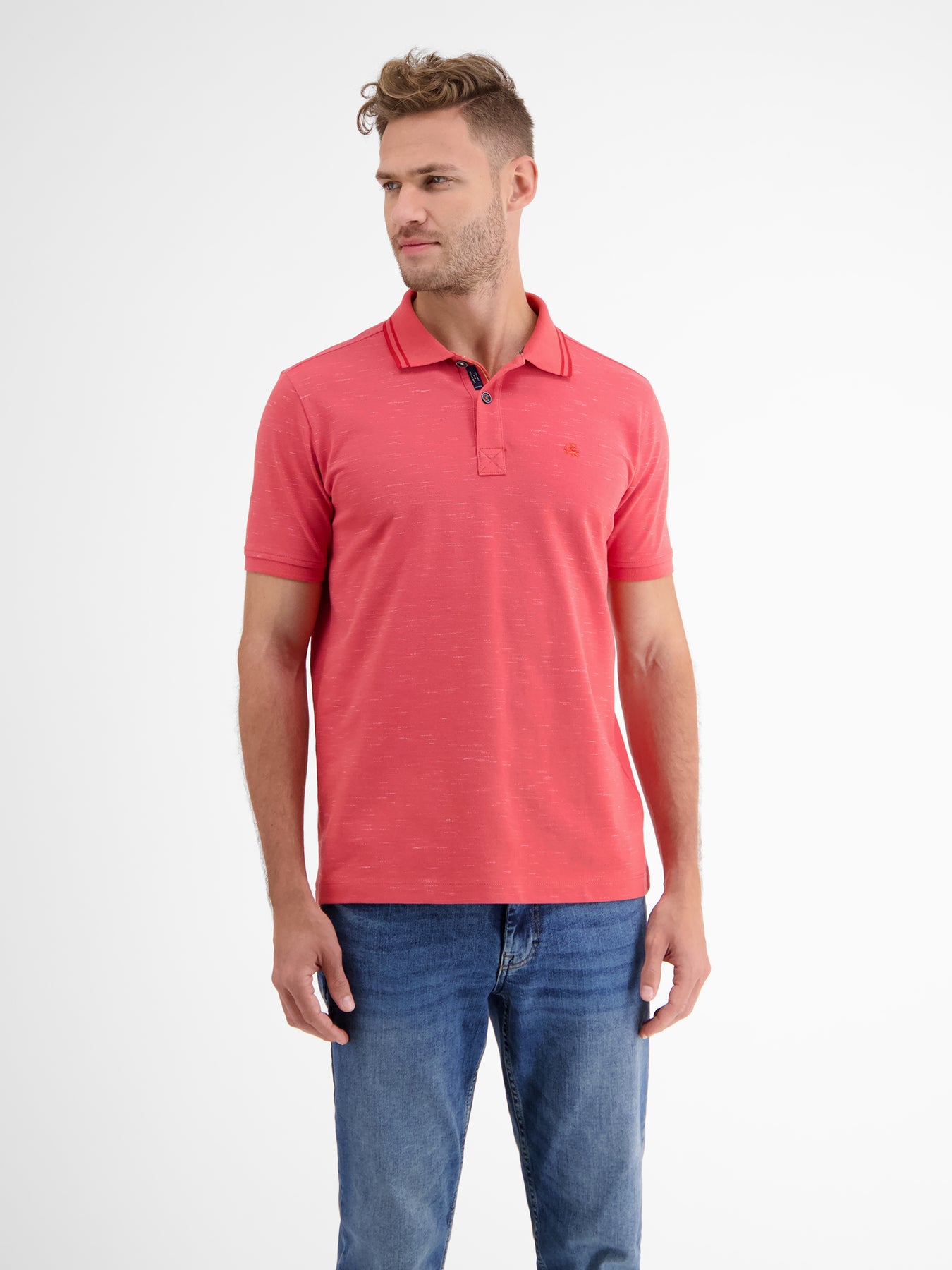 Polo shirt in two-tone SHOP LERROS – piqué
