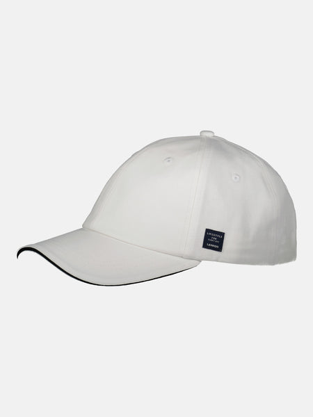 Baseball cap, uni SHOP inlay with contrasting LERROS –
