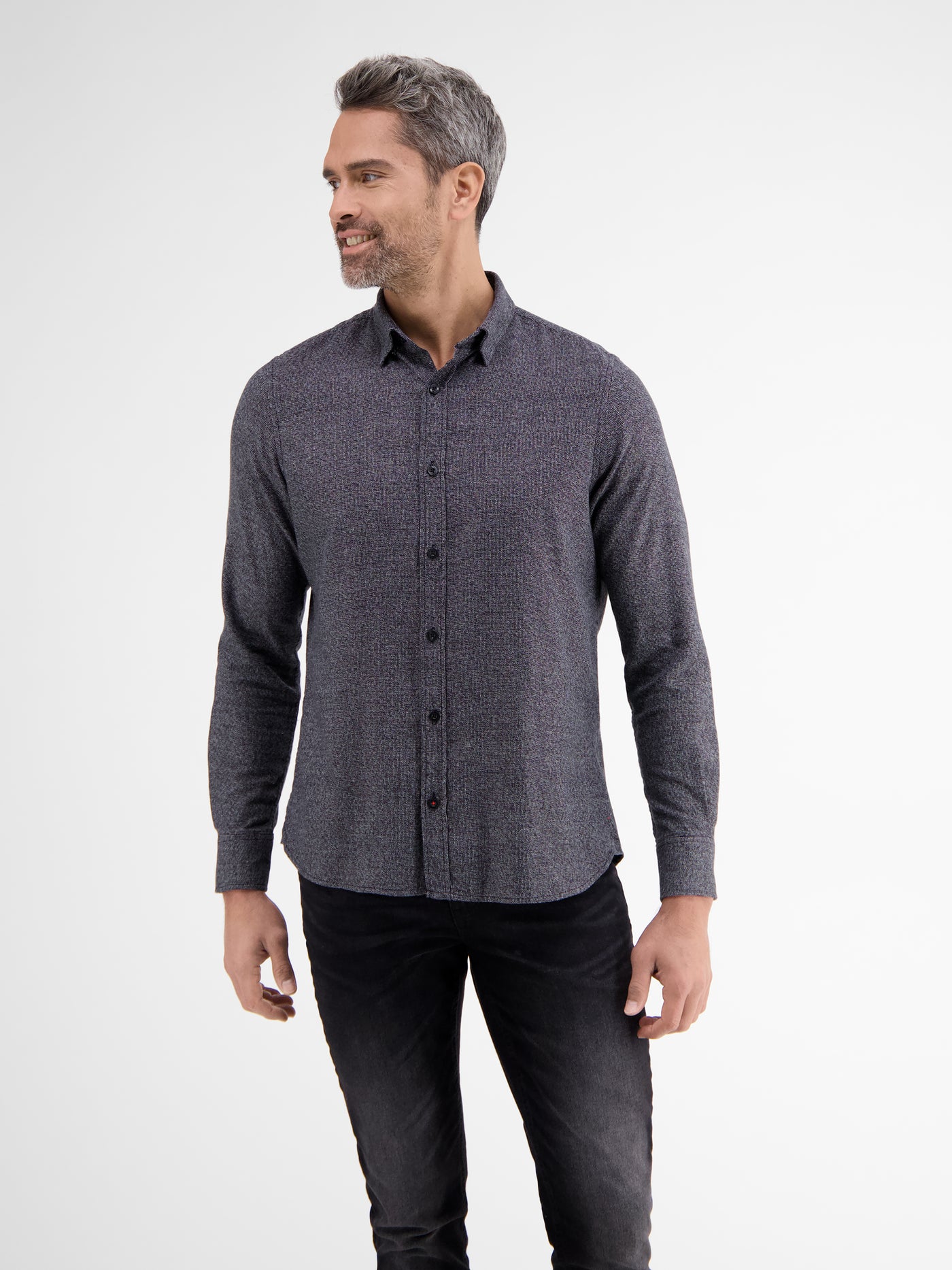 long-sleeved in SHOP LRS shirt – look LERROS melange